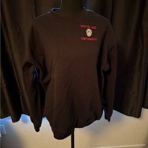 Black Crystal Lake Camp Counselor Sweatshirt